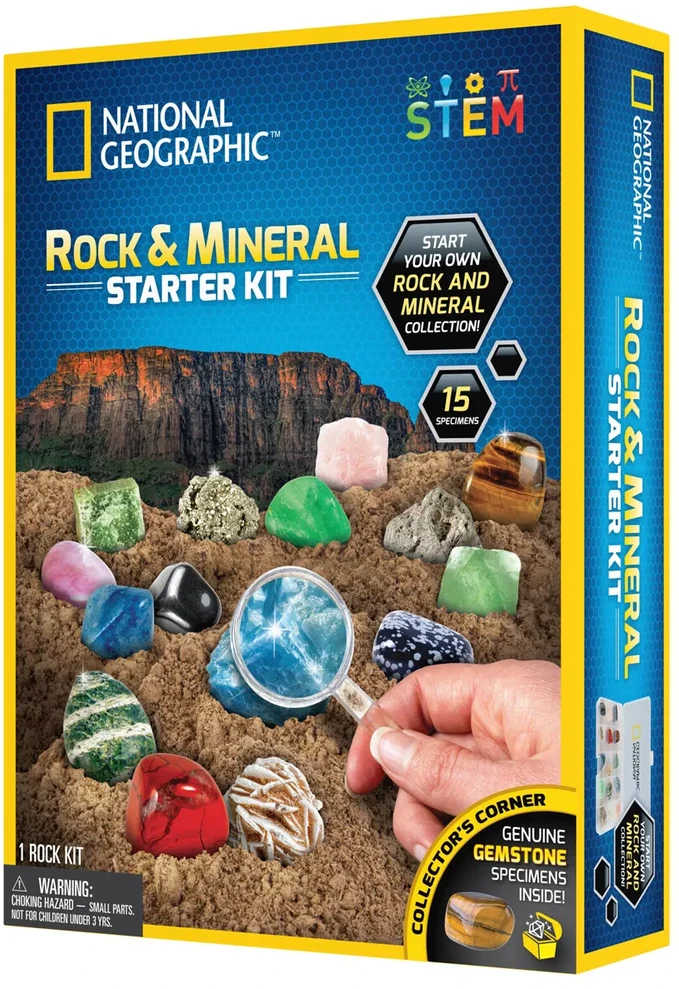 „National Geographic“ uolienų ir mineralų pradinis rinkinys (29-4010)