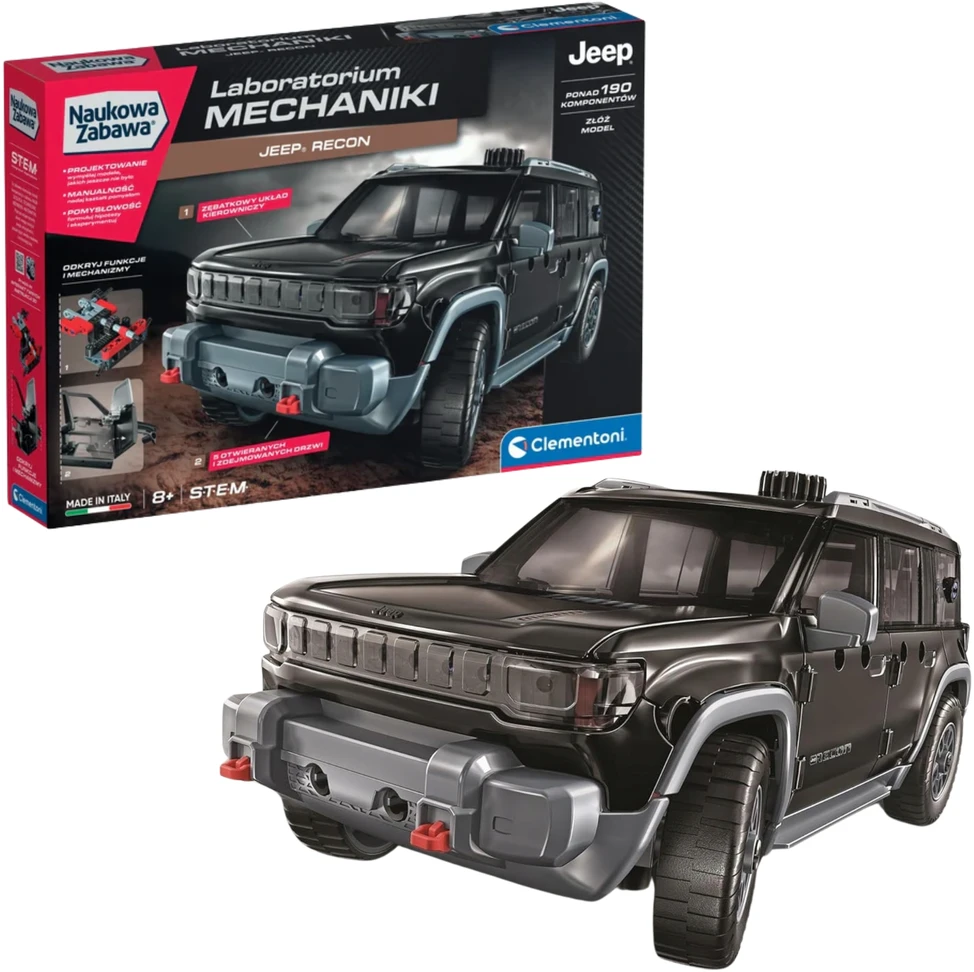 „Clementoni Scientific Fun“ – mechanikos laboratorija: „Jeep Recon“