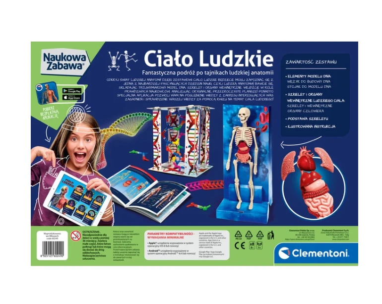 Edukacinis žaidimas Žmogaus kūnas Clementoni, 60249