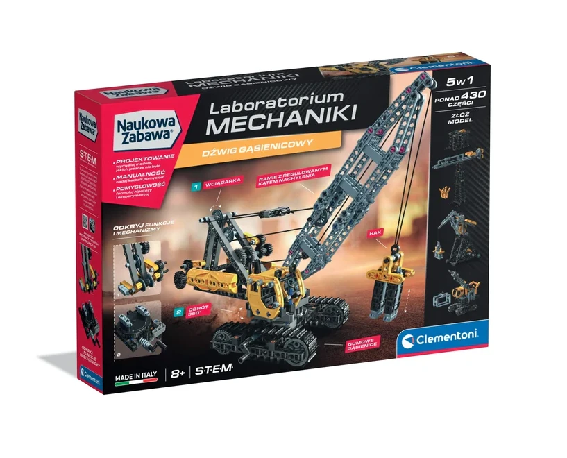 Clementoni mokslinė pramoga – mechanikos laboratorija: kranas
