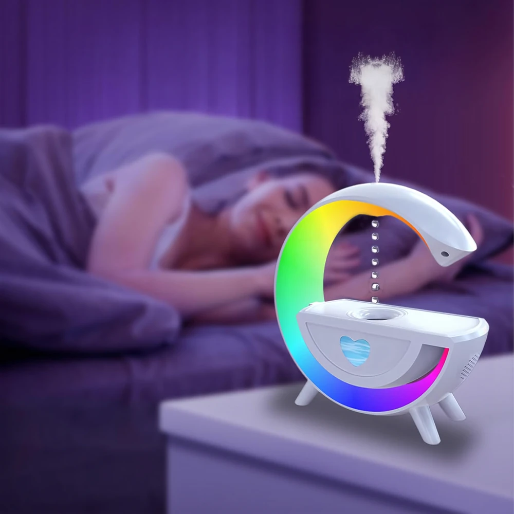 Nawilżacz Drėkintuvas Antigravitacinis oro drėkintuvas, aromaterapija, RGB naktinė lempa, garsiakalbis
