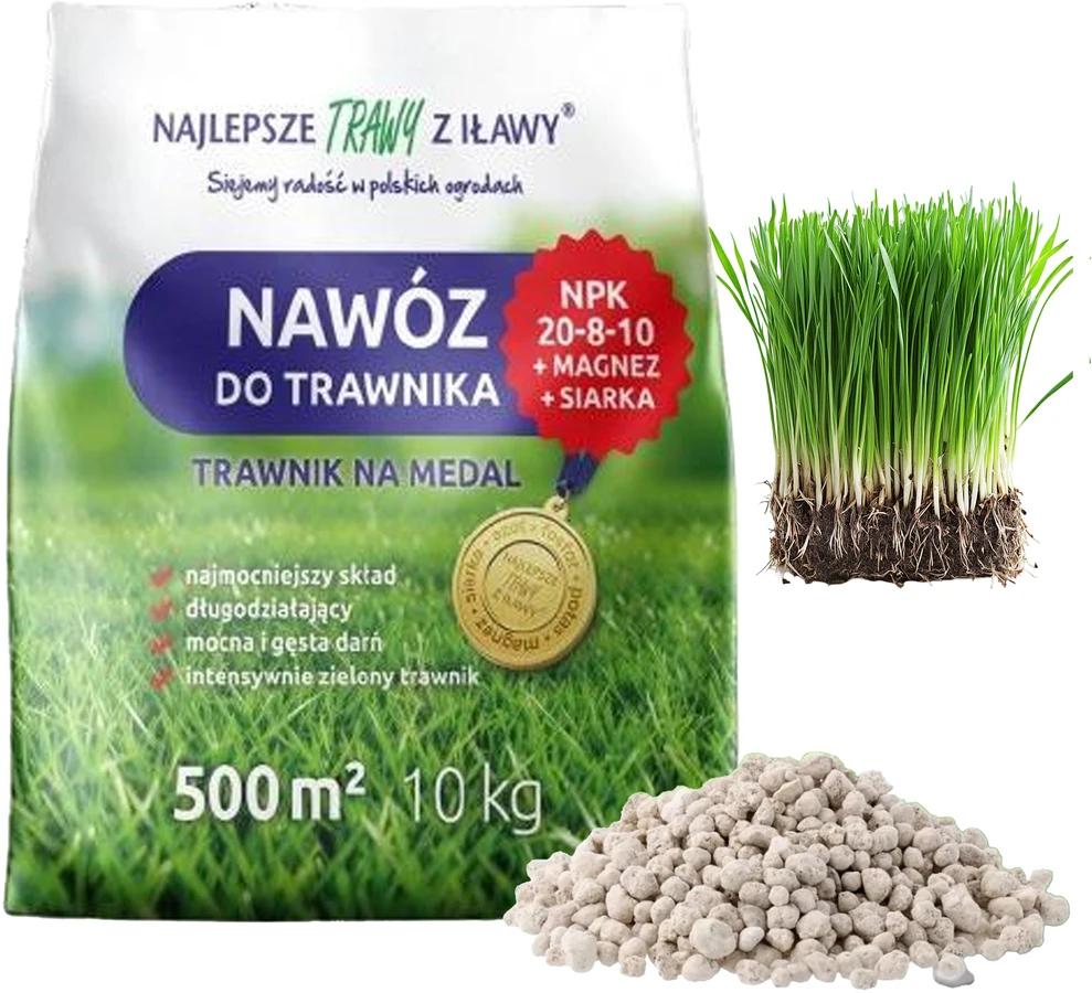 Nawóz Vejos trąšos, daugiakomponentės, NPK 20-8-10 granulės, 10 kg, 500 m