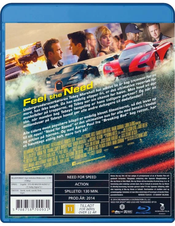 „Need for Speed“ (Blu-ray)