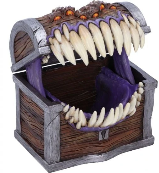 Nemesis Now Dungeons & Dragons Mimic Kauliukų Laikymo Dėžutė | 11.3cm