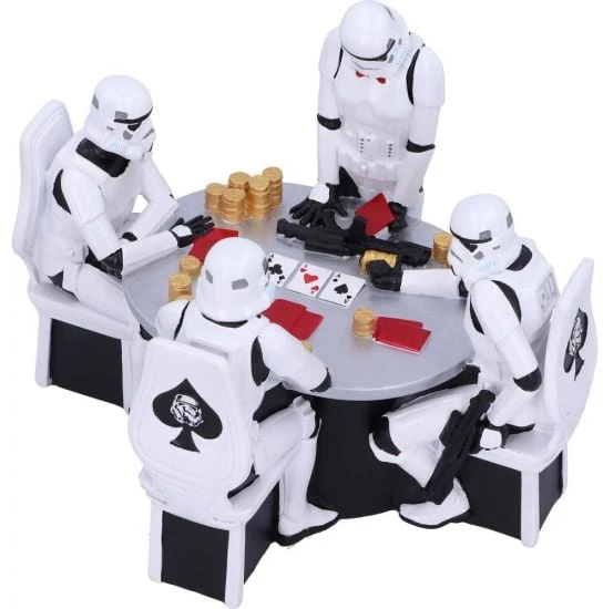 Nemesis Nowstar Wars „Stormtrooper“ pokerio veidas 18,3 cm