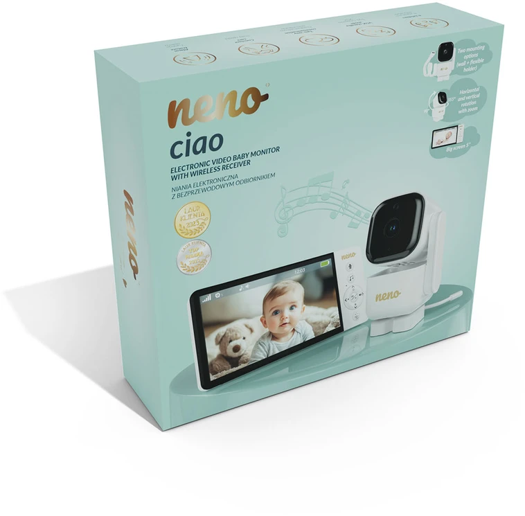 NENO – Ciao kūdikių monitorius – 5 colių