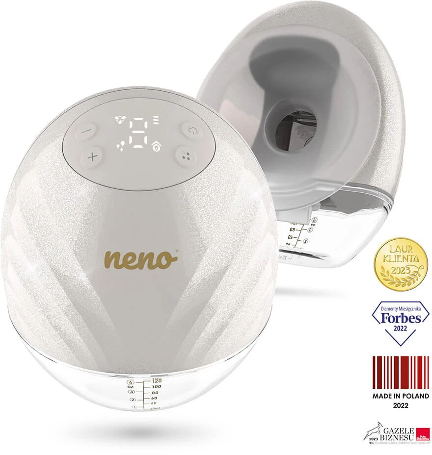 NENO - krūties pompa Perla Handsfree Double - 26 mm, 19 mm, 22 mm