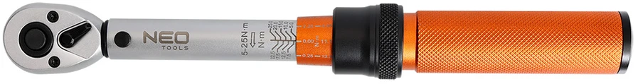 Neo Tools 1/4" sukimo momento raktas, 5-25 Nm