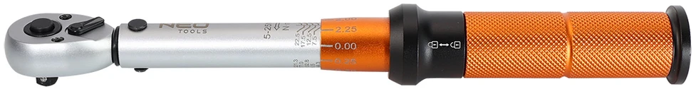 Neo Tools 1/4" sukimo momento raktas, 5-25 Nm