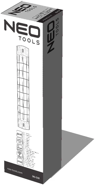 Neo Tools Infraraudonųjų spindulių šildytuvas Neo 90-031, 2kW