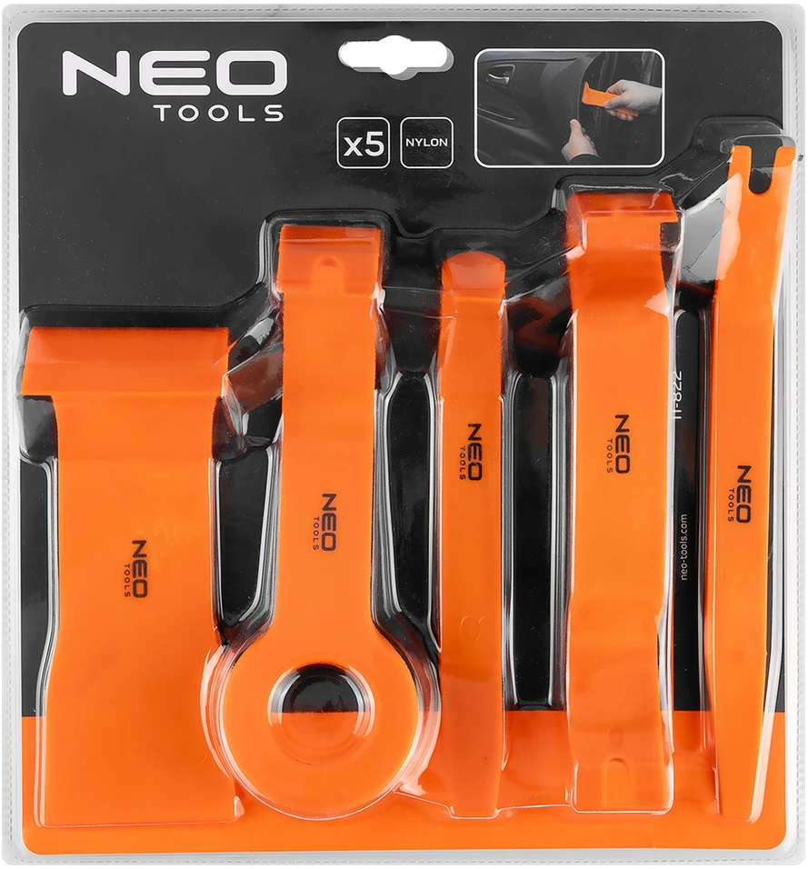 Neo Tools Plastikinių laužtuvėlių komplektas, 5vnt. NEO 11-822