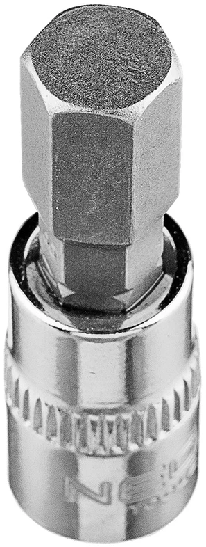 Końcówka H8 šešiakampis antgalis ant 1/4 colio lizdo, trumpas, 37 mm