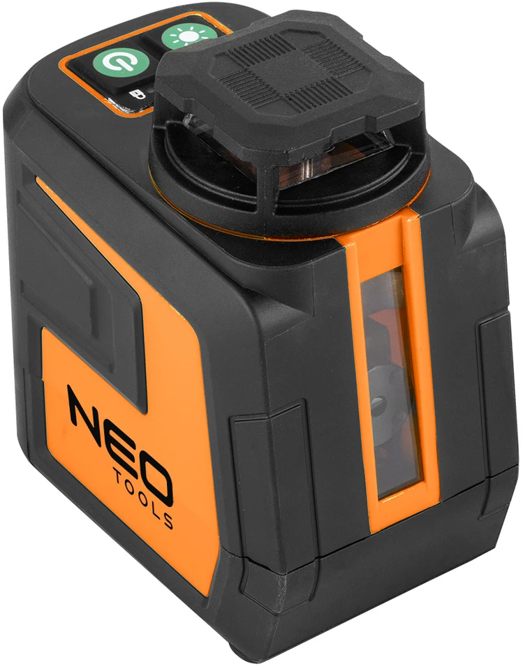 Neo Tools lazerinis 20 m plokštuminis lazeris, 5 linijos, žalias, dėklas, magnetinis laikiklis