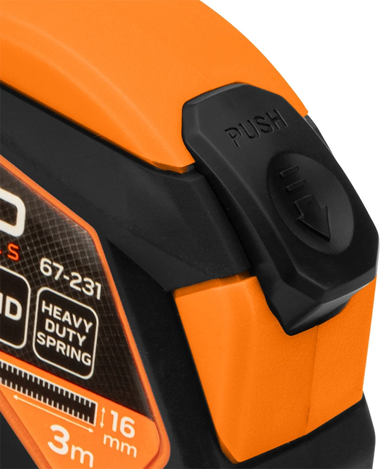 Miara Matavimo Juosta NEO TOOLS 3m x 16mm su Automatiniu Užraktu