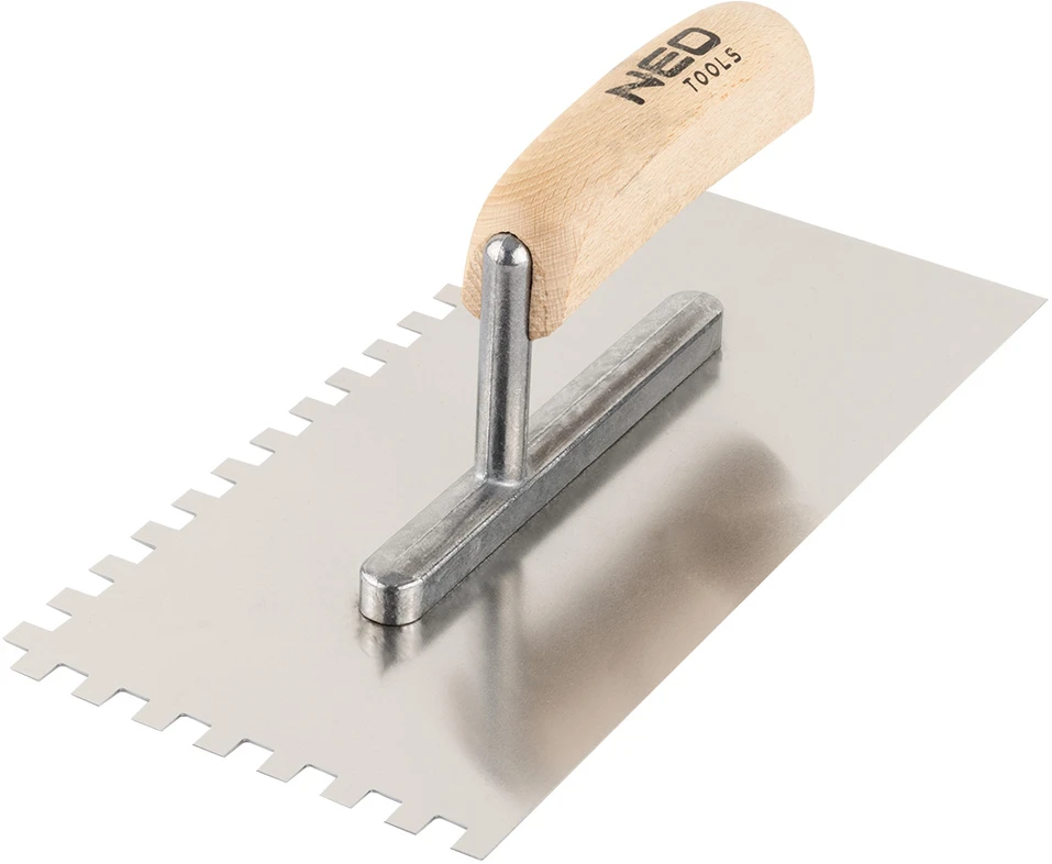 Paca Dantyta mentelė, 270 x 128 mm, dantys 6 x 6 x 6 mm, medinė rankena
