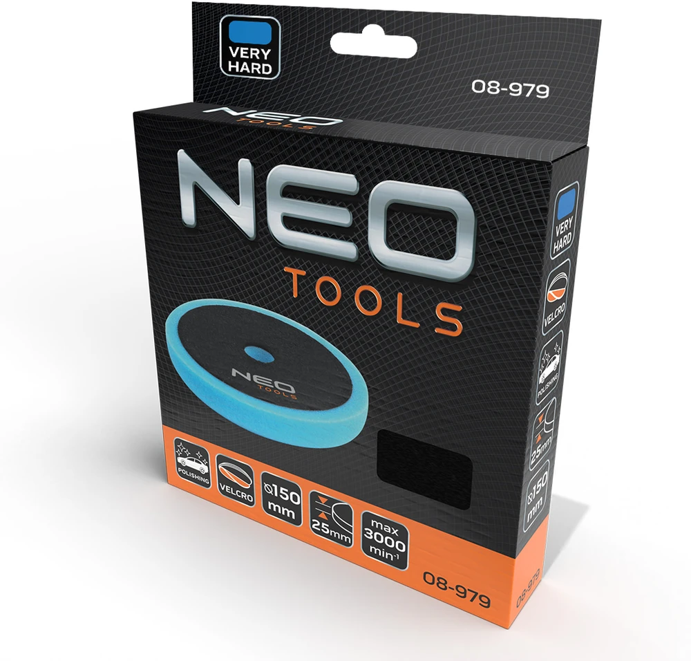 Neo Tools Poliravimo padas NEO, 150 x 25 mm, ypač kietas