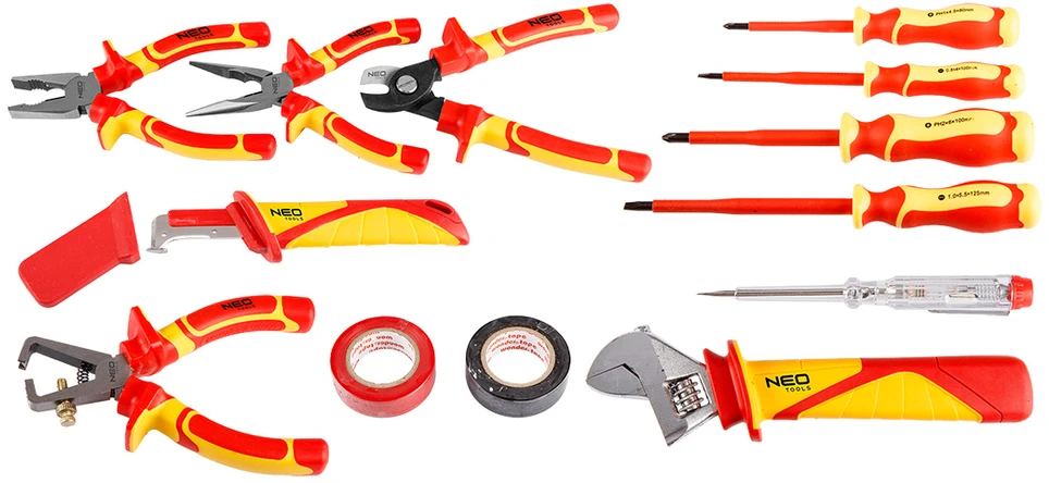 Neo Tools Rinkinys Elektriko rinkinys 13 dalių dėkle