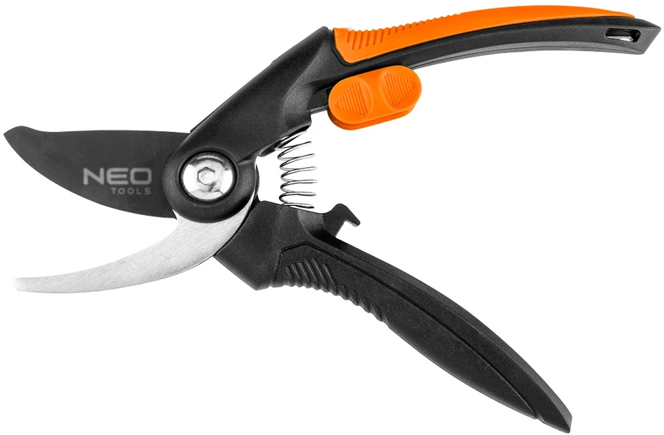Neo Tools Sekator by-pass 210 mm, zakres do 20 mm, materiał: PP, uchwyt pokryty gumą TPR