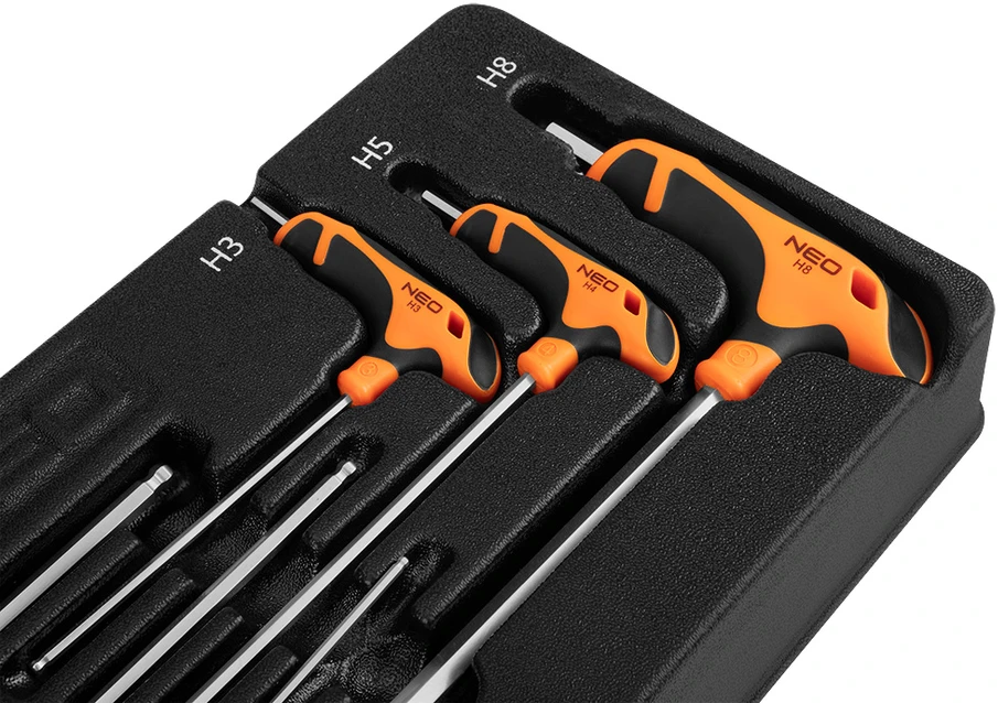 Neo Tools Šešiakampiai raktai 6 vnt.įdėklas
