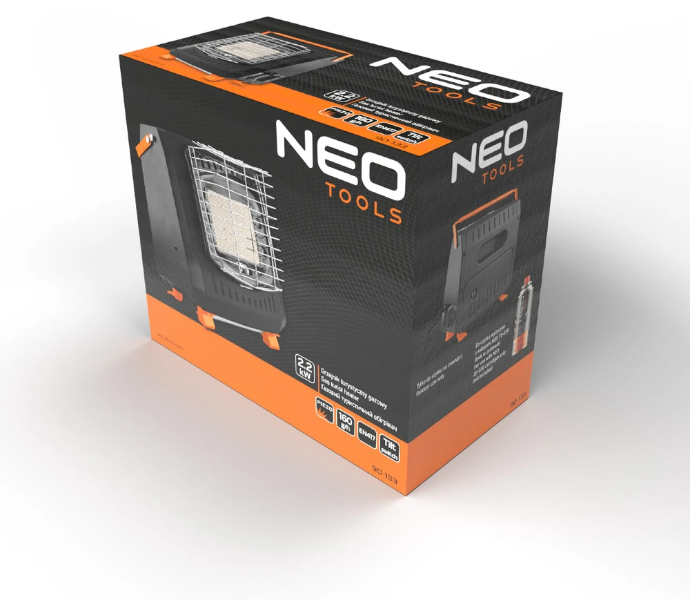 Neo Tools Šildytuvas turistinis gazowy 2,2kWh