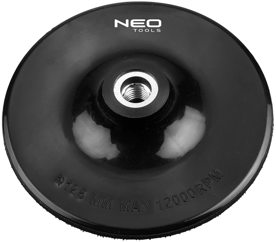 Neo Tools Tvirtinimo diskas su lipduku 125 mm, sriegis M14 + 7 mm įtvaras