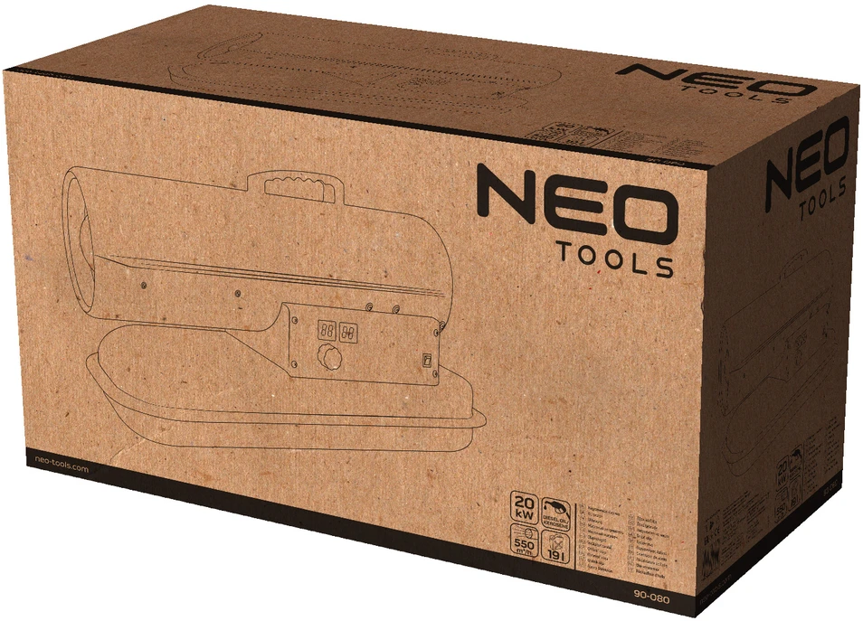Dyzelinis šildytuvas NEO TOOLS 20KW 90-080