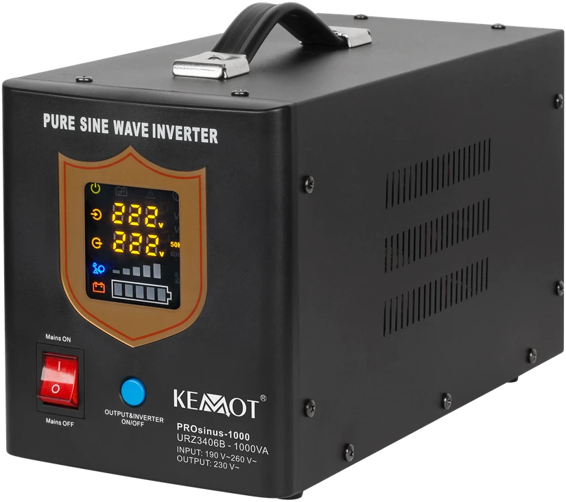 Nepertraukiamo maitinimo šaltinis 700W 12V/230Vac KEMOT PROsinus-700