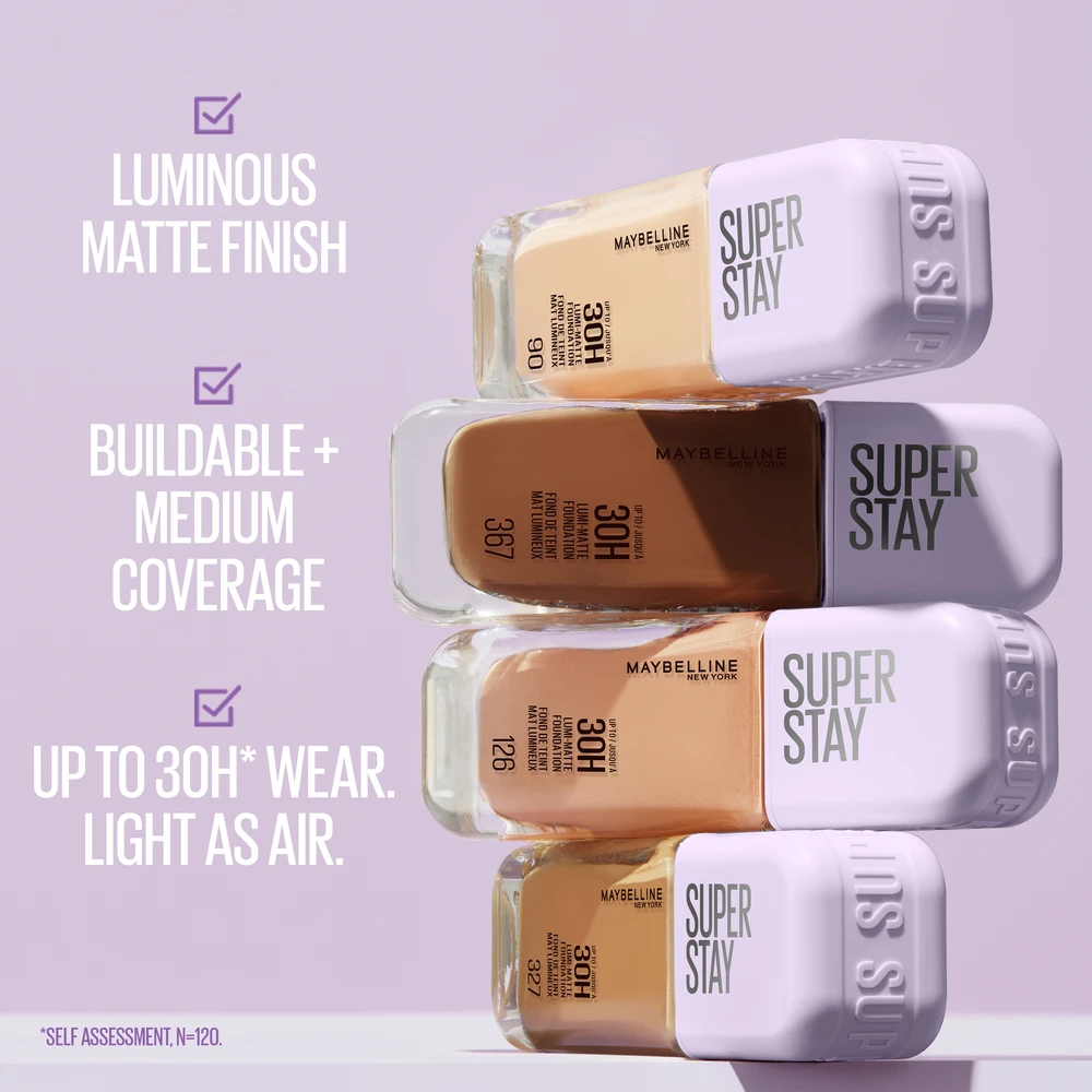 Maybelline Super Stay Lumi-Matte makiažo pagrindas