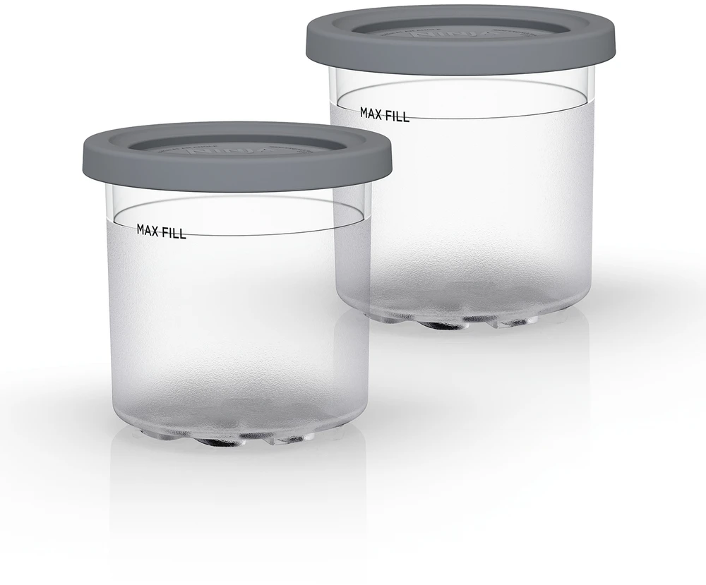 Ledų indeliai Ninja Creami, skirti NC300EU ledų gaminimo aparatui, 2 vnt. x 470 ml