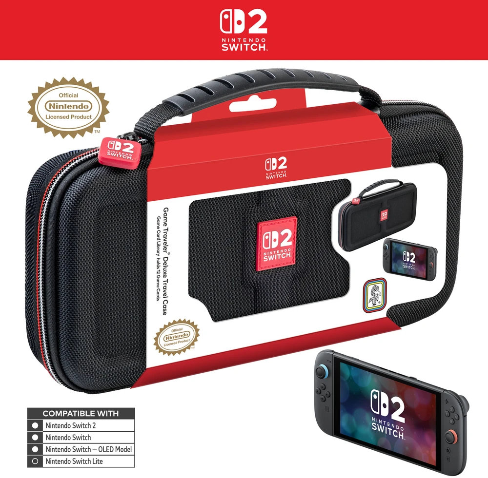 Nintendo Switch 2 Deluxe kelioninis dėklas Juodas