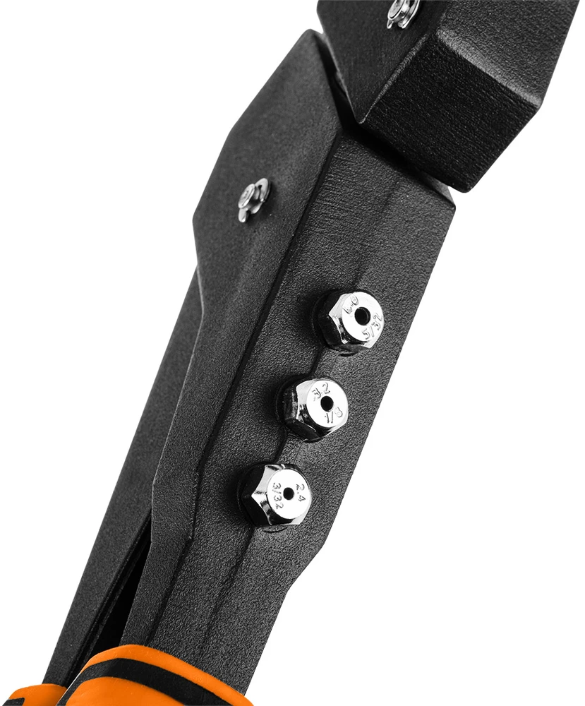 Nitownica Kniedžių pistoletas plieninėms ir aliumininėms kniedėms 2,4/3,2/4,0/4,8 mm, daugiapakopis