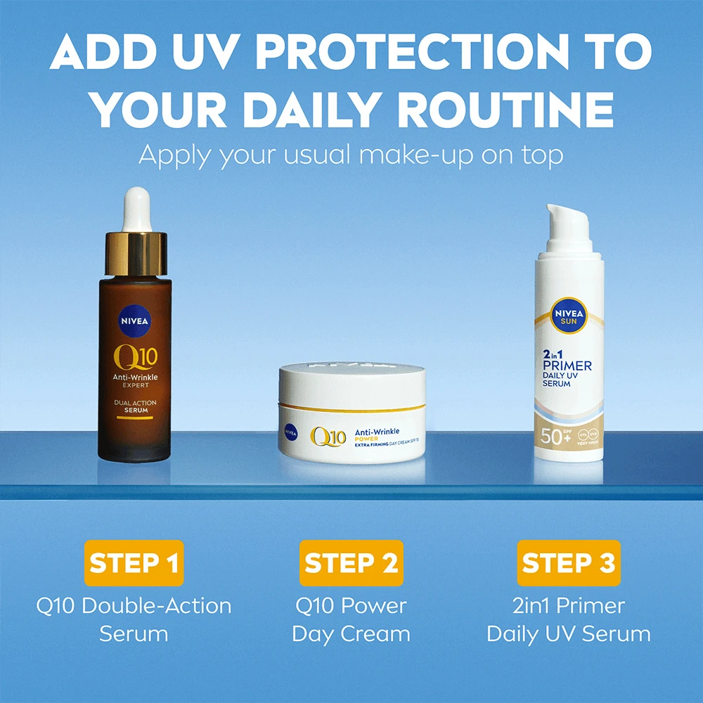 „Nivea Sun Primer Daily“ nuo saulės UV apsauga, 30 ml