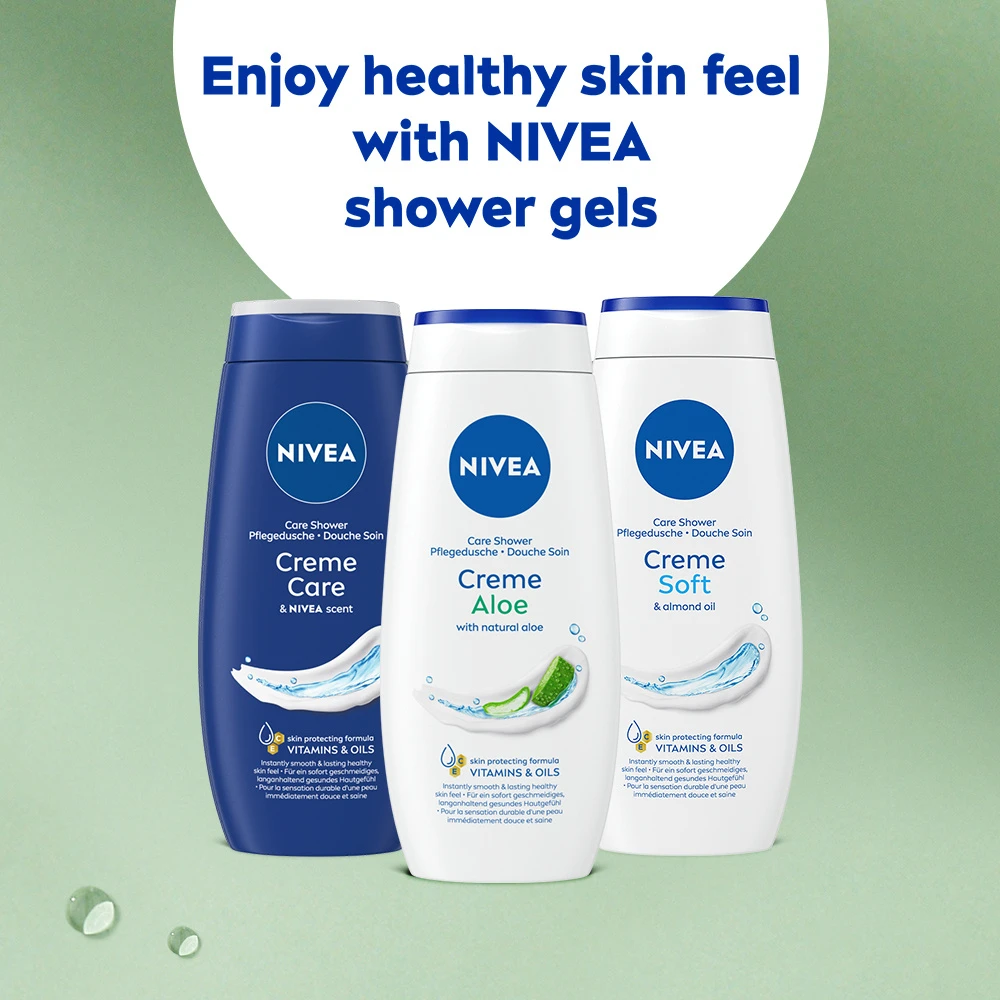 Nivea Creme Aloe Dušo želė dušo kremas su alaviju, 250 ml
