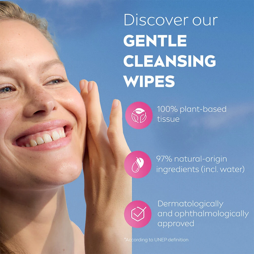Nivea - Caring valomosios servetėlės ​​- 25 vnt.