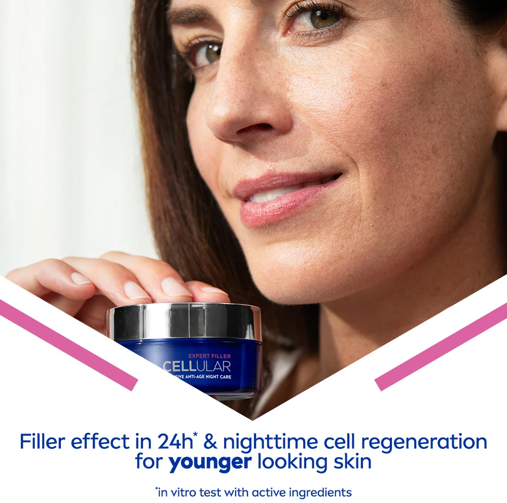 Nivea Cellular Expert Filler intensyvios odos senėjimą stabdanti naktinė priemonė, 50 ml