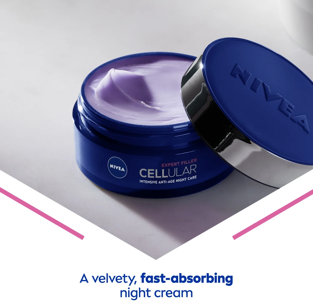 Nivea Cellular Expert Filler intensyvios odos senėjimą stabdanti naktinė priemonė, 50 ml