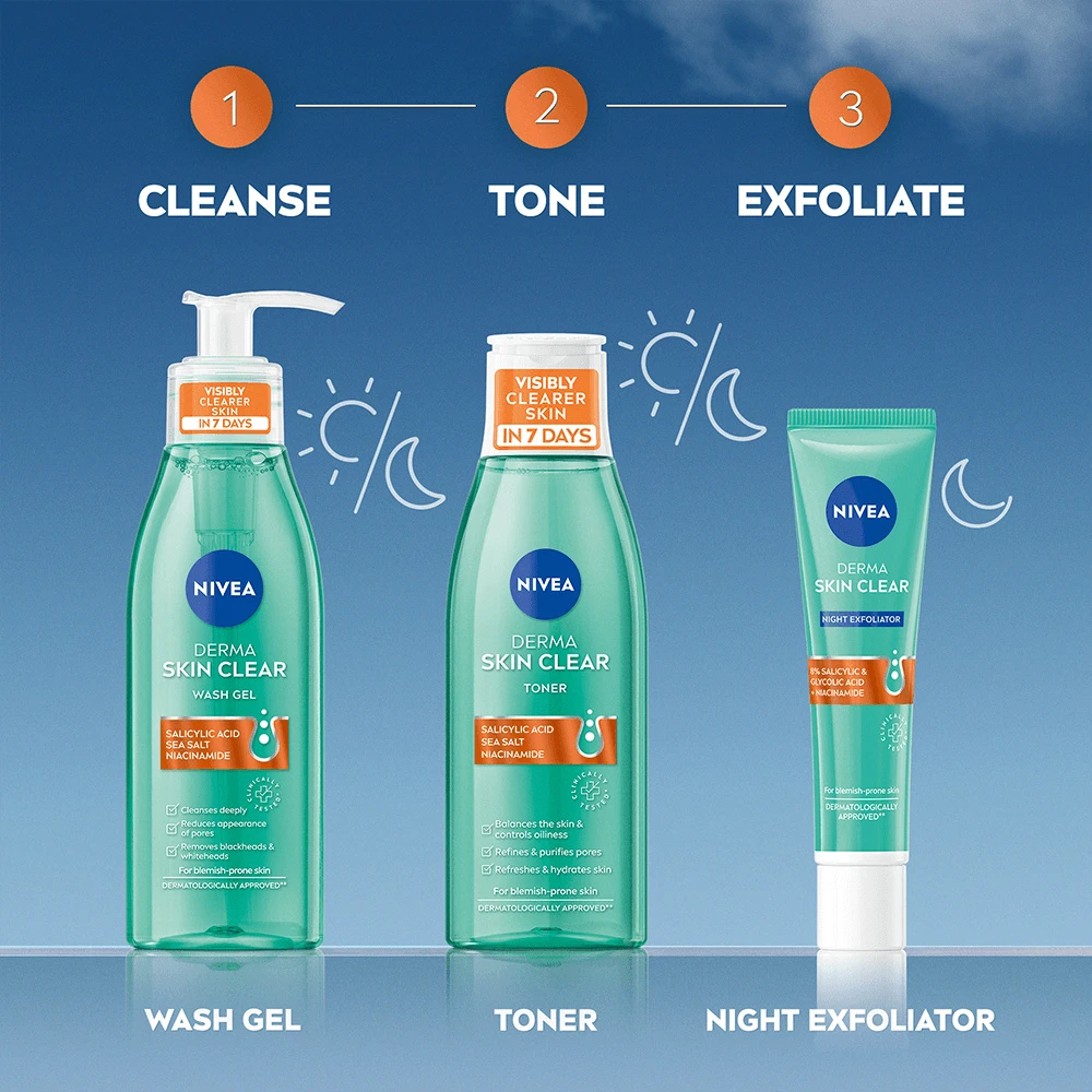 Nivea DERMA Activate cheminis šveitiklis, 40 ml