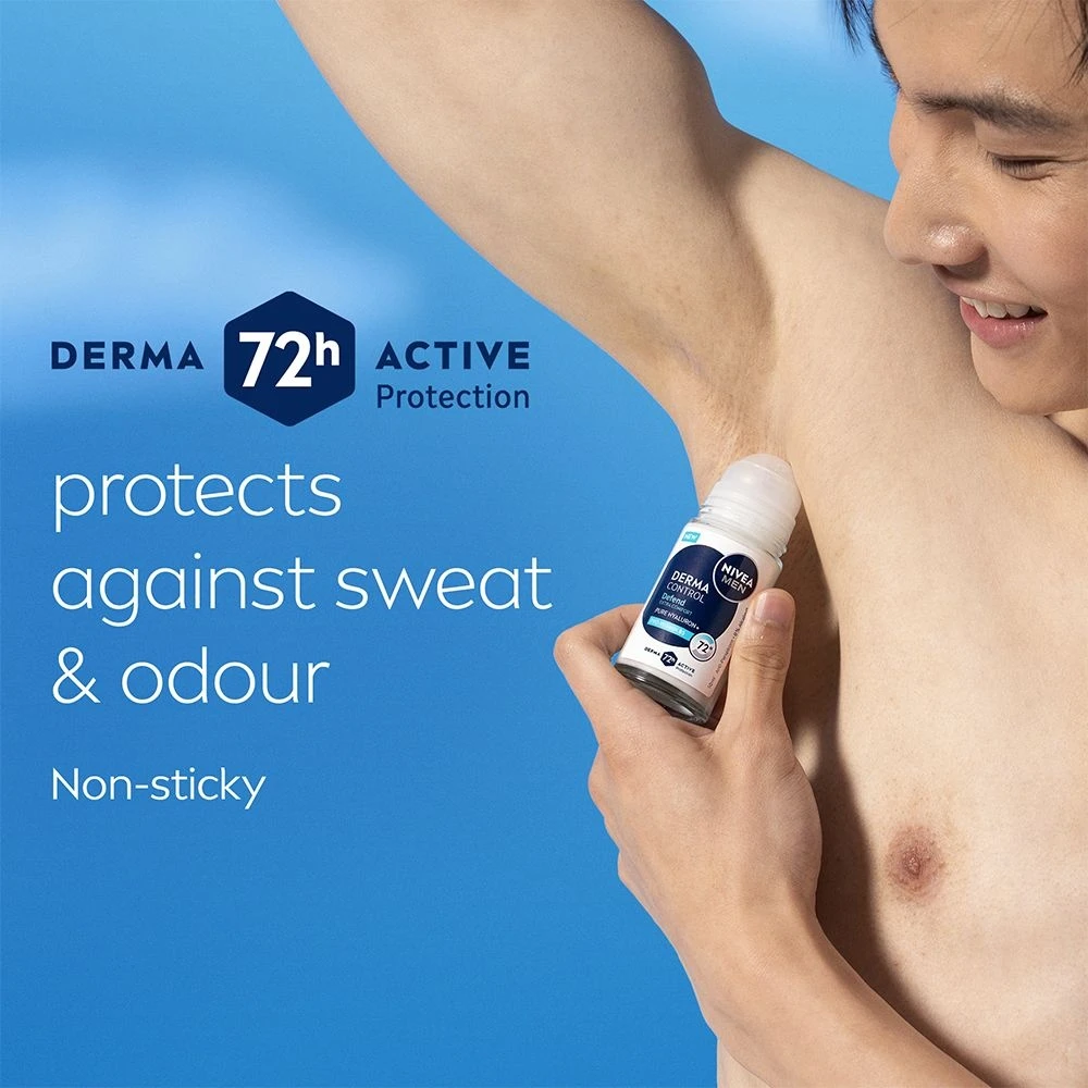 Nivea - Derma Control Defend vyriškas rutulinis dezodorantas - 50 ml