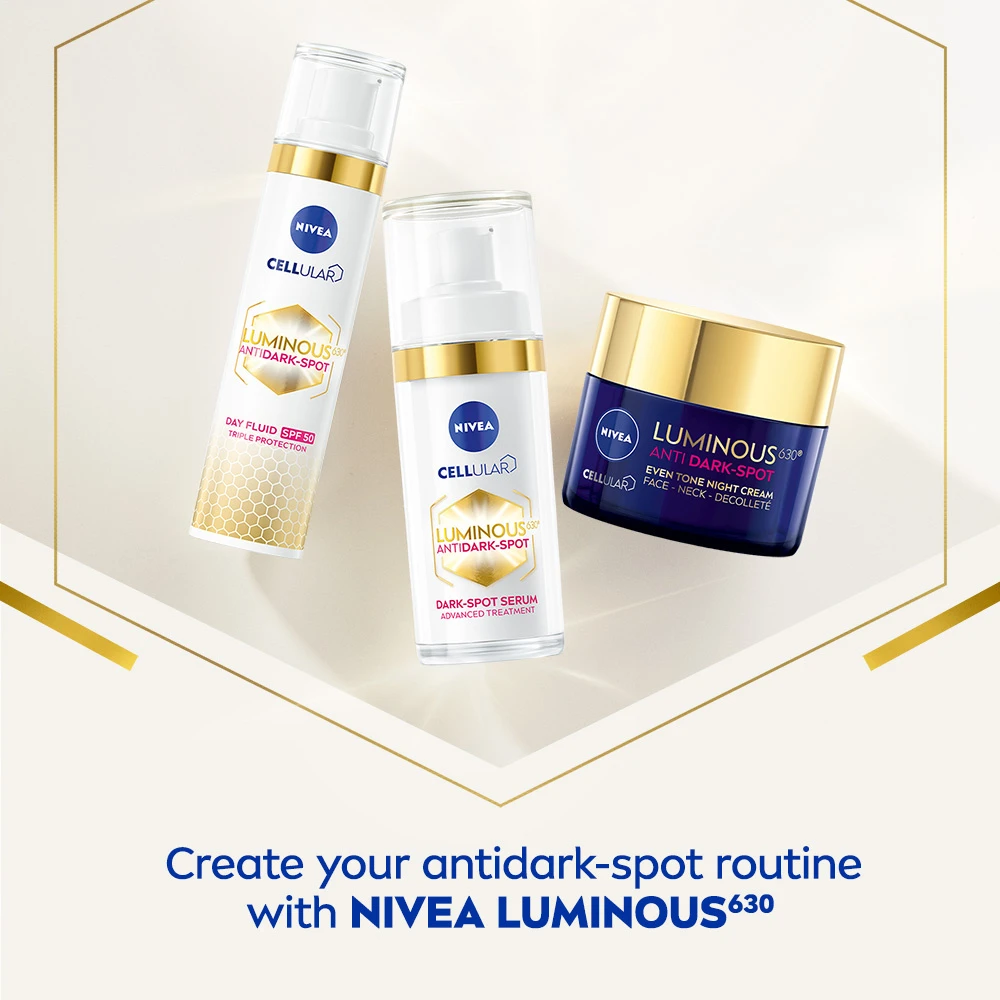 Nivea - „Luminous630“ kremas nuo tamsių dėmių – SPF 50 – 40 ml
