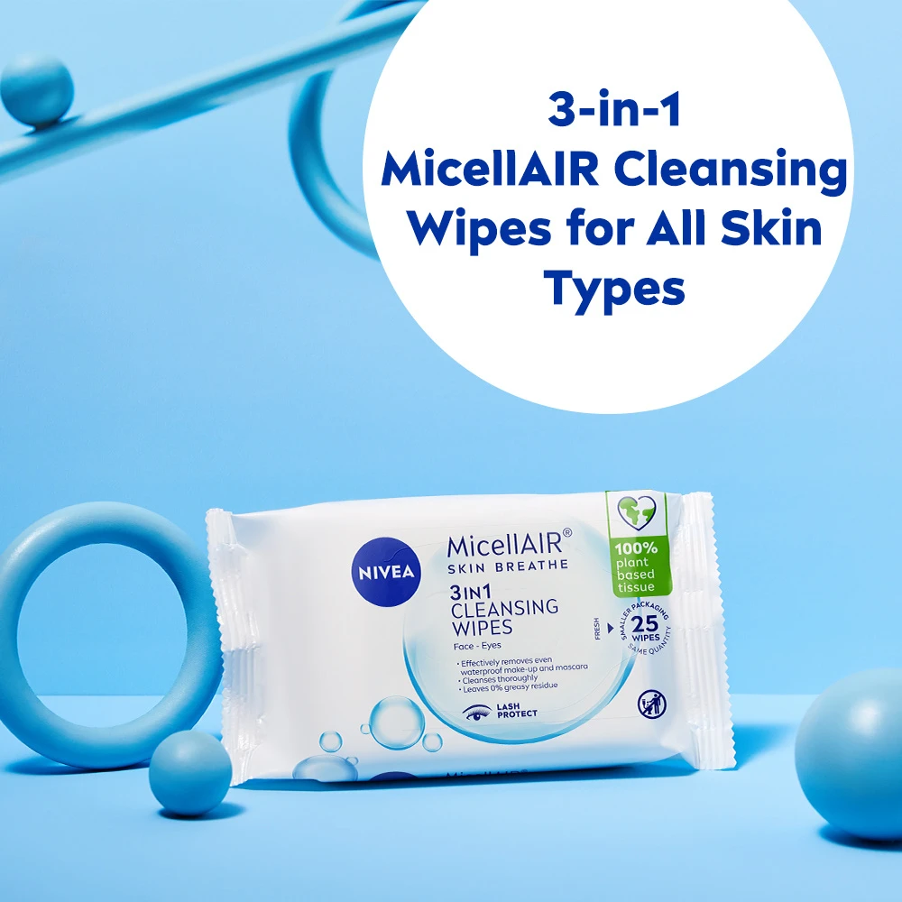 Nivea micelinės servetėlės, 25 vnt.