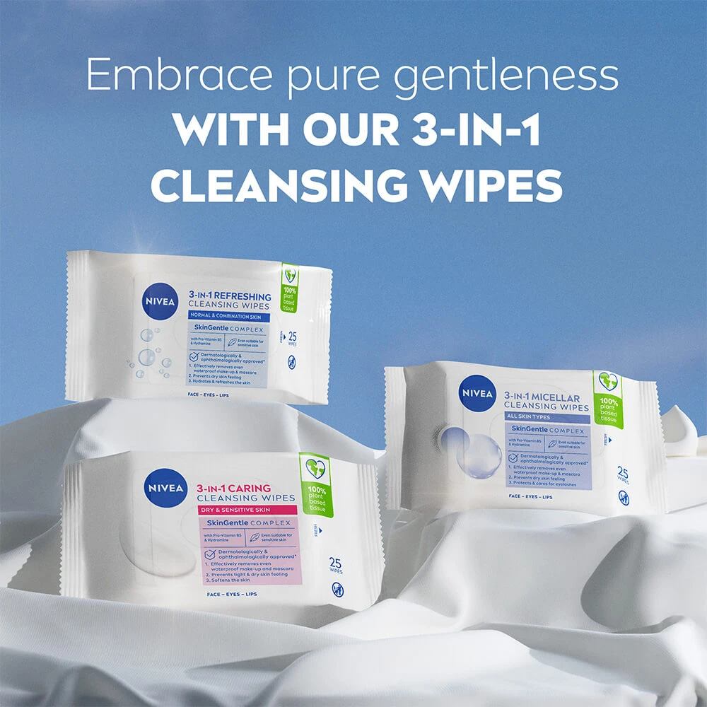 Nivea micelinės servetėlės, 25 vnt.