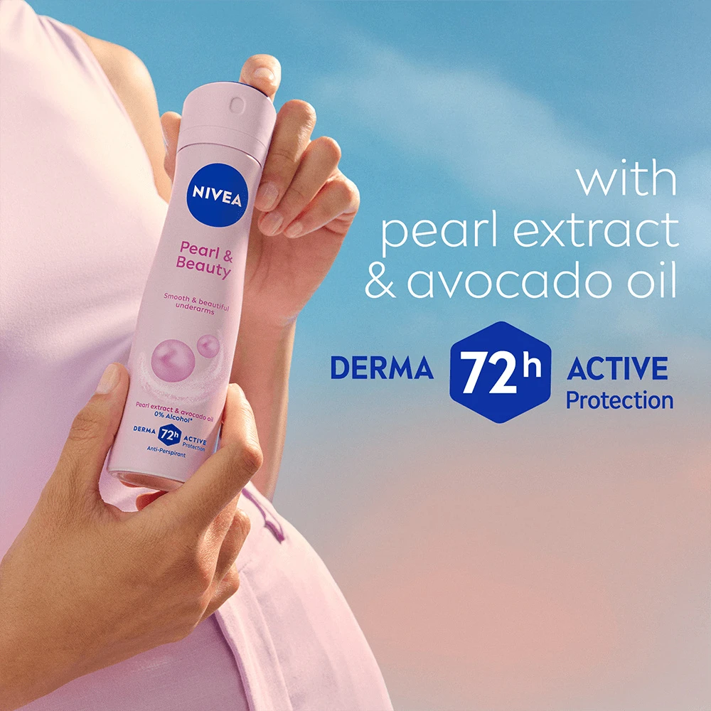 Nivea Pearl Beauty moteriškas purškiklis, 150 ml