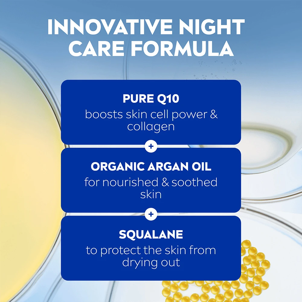 Nivea Q10 Extra Nourish naktinis kremas, 50 ml