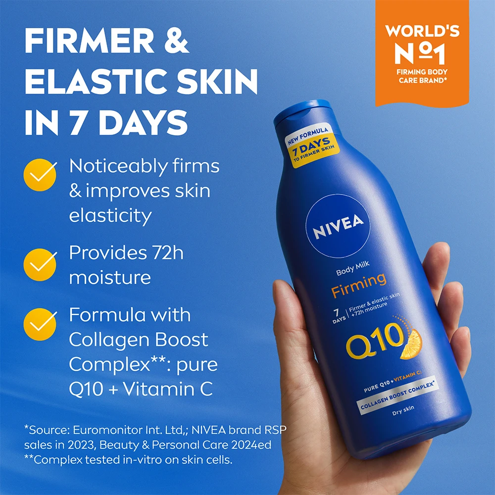 Nivea stangrinamasis kūno losjonas su Q10, 250 ml