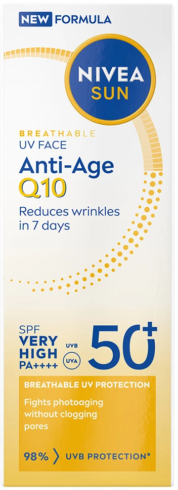 Nivea - UV veido kremas nuo senėjimo Q10 - SPF 50 - 40 ml
