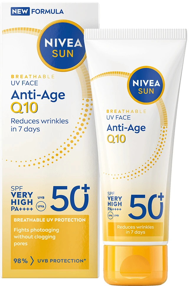 Nivea - UV veido kremas nuo senėjimo Q10 - SPF 50 - 40 ml