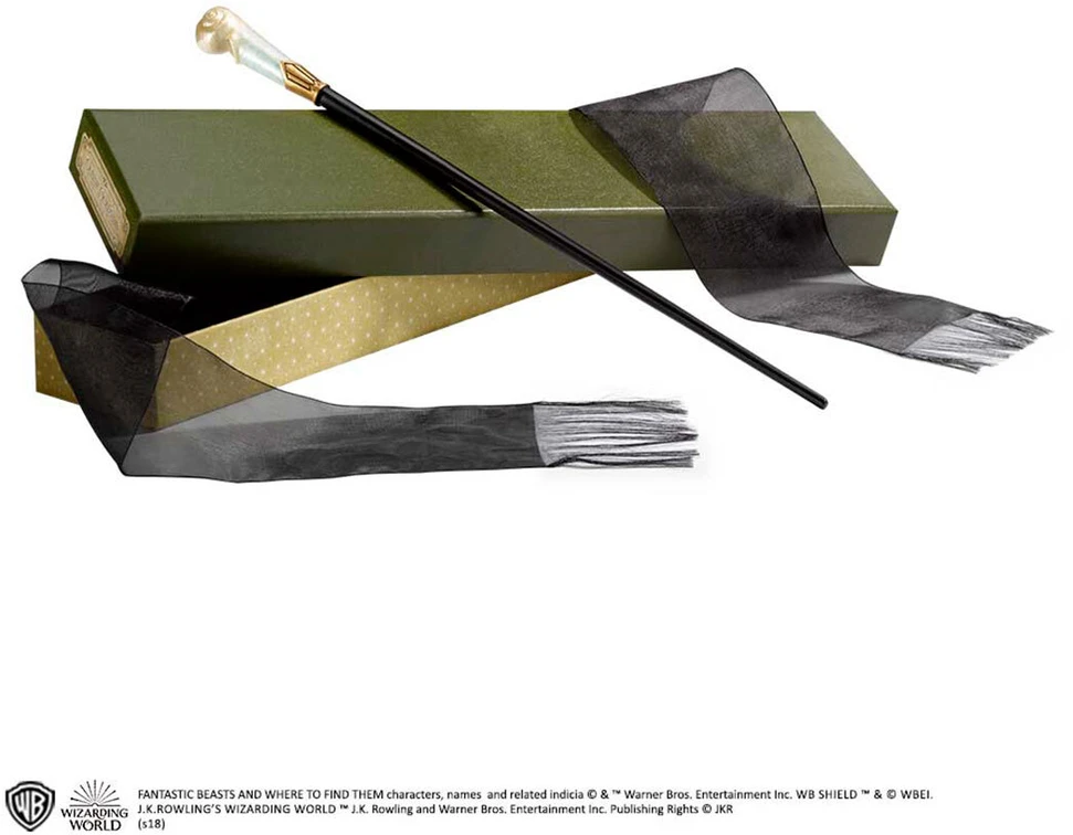 „Noble Collection“ – Fantastiniai gyvūnai – Kvinijos Goldšteino lazdelė (Olivanderio)