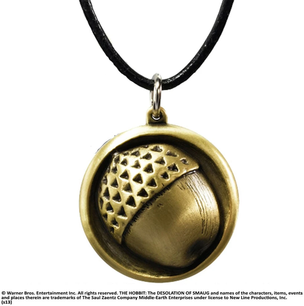 „Noble Collection“ – Hobitas – odinės grandinėlės Bilbo sagos pakabukas