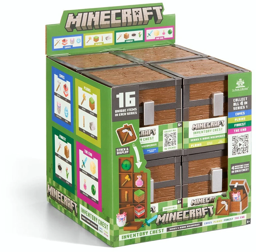 „Noble Collection“ – „Minecraft“ – grobio skrynia (8 skrynių rinkinys)