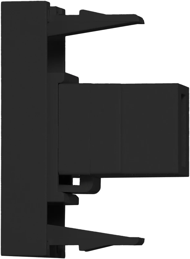 Orno NOEN USB data, modulinis lizdas 22,5x45 mm USB data 2.0, tarpiklis, juodas